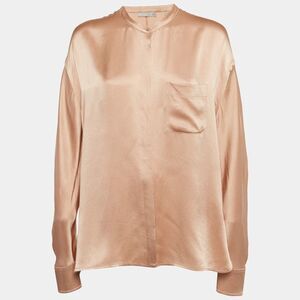 Vince neutral Pink 100% Silk Buttoned Shirt
